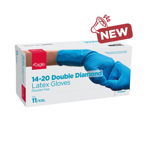 14-20 Double Diamond Latex Gloves