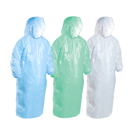 Rain/Splash Jackets LDPE - Hooded